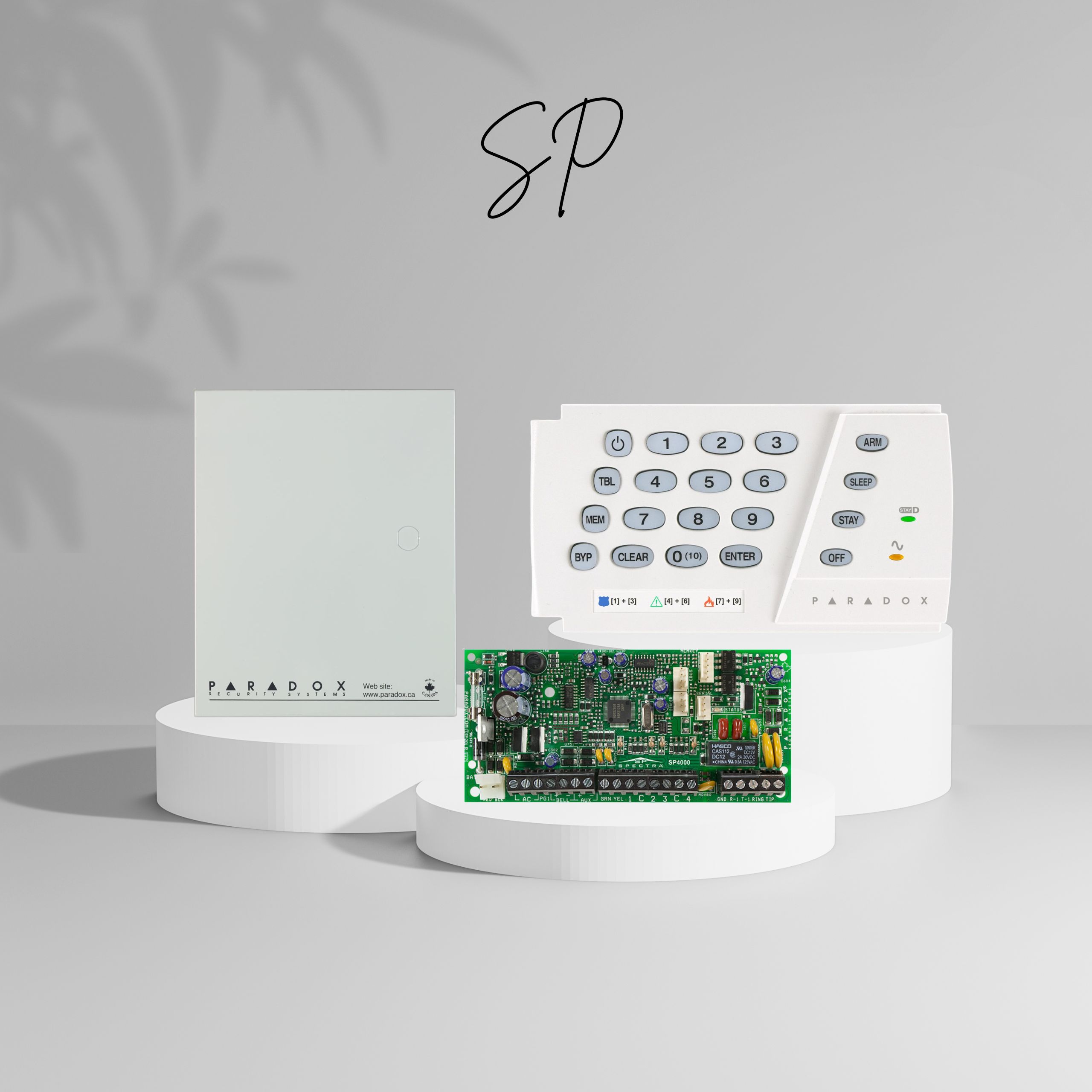 sp4000+k636 کنترل پنل 4 زون SP4000 به همراه کی پد K636 + جعبه فلزی - تصویر 1