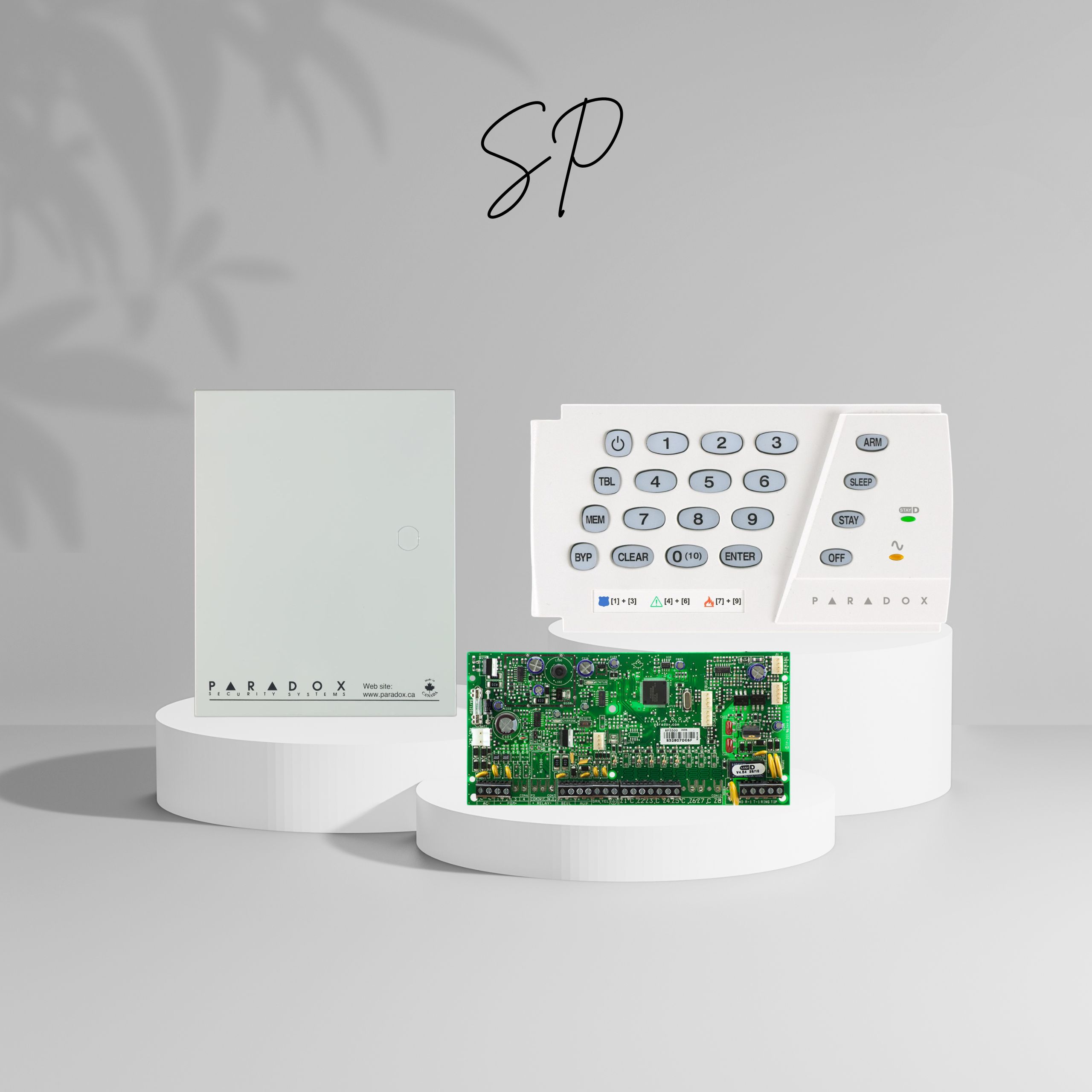 sp5500+k636 کنترل پنل 5 زون SP5500 به همراه کی پد K636 + جعبه فلزی - تصویر 1
